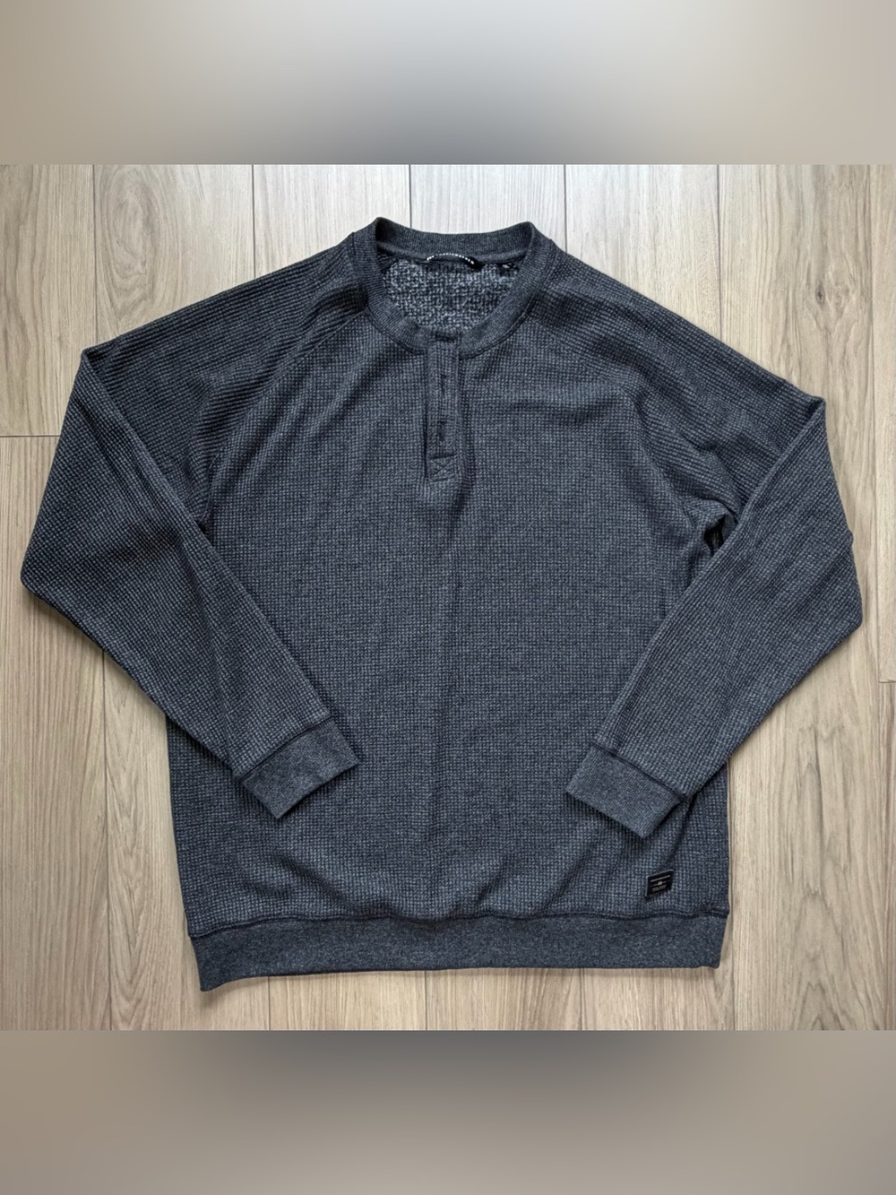 Travis Mathew Storm Brew Men's Waffle Henley Sweater Sz XXL NWOT